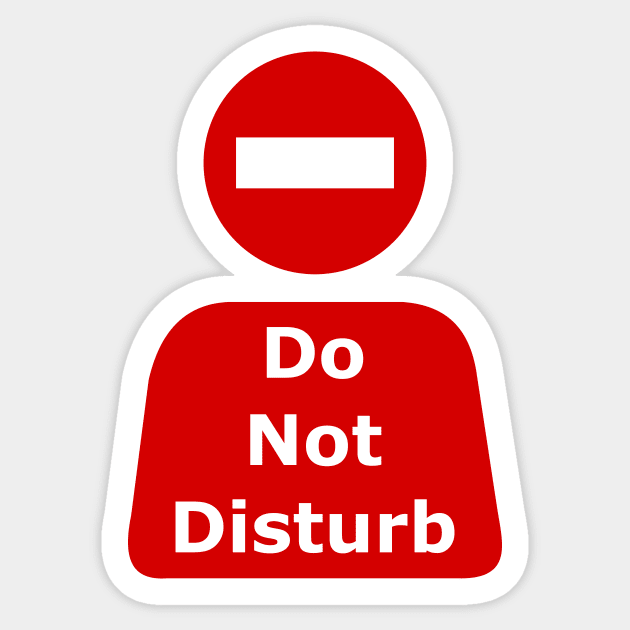 Do Not Disturb Sticker by Shrenk